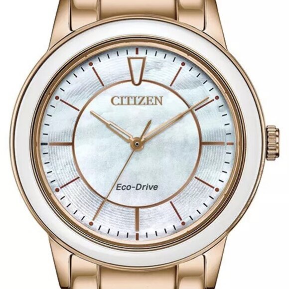 Citizen Eco-Drive Chandler Women's Ceramic Accents Watch 36MM - Picture 1 of 6